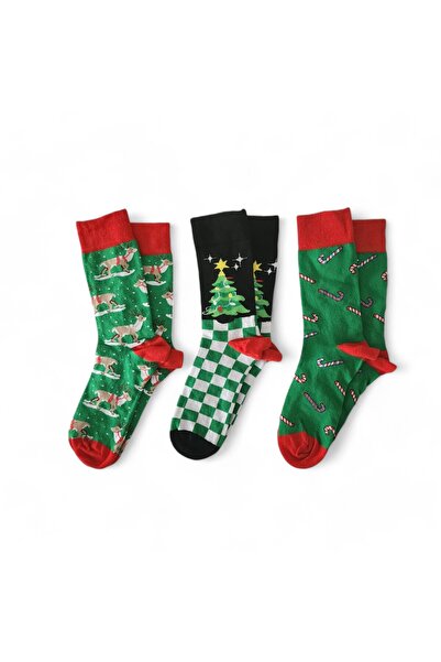Hedea مجموعة جوارب عيد الميلاد الثلاثية