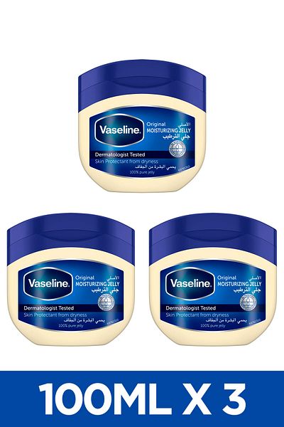 Vaseline Petrollium Jelly Purge Original 450ml X3