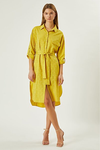 FEVER Belden bağlamalı gömlek elbise