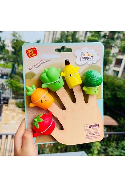PeriYedi Finger Puppet Fruits Finger Puppet Set 5 Fruits Toy Finger Puppet