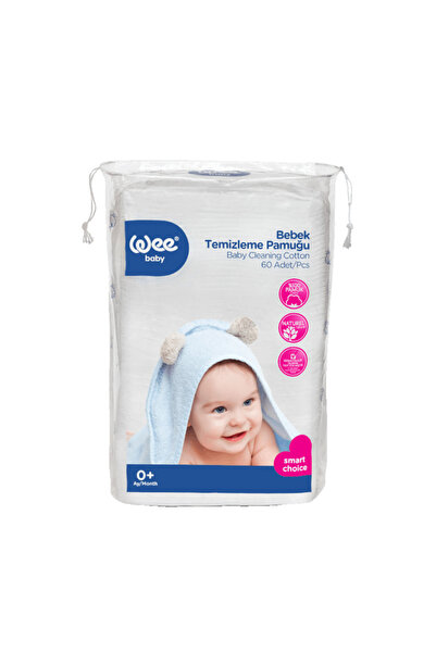 Wee Baby Bebek Temizleme Pamuğu 60 Adet