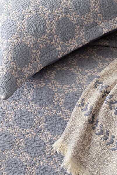 Apricitas HOME Double Crown Indigo Timeless Bedspread Duvet Cover Prime Set