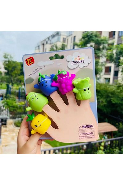 PeriYedi Finger Puppet Vegetables Finger Puppet Set 5 Vegetables Toy Finger Puppet
