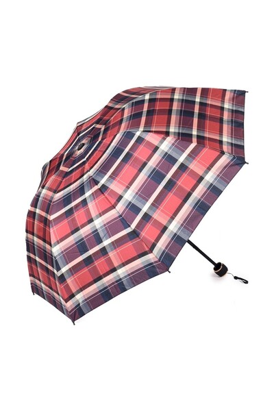 Genel Markalar Marlux 8 Telli Rüzgar Korumalı Ekoseli Şemsiye