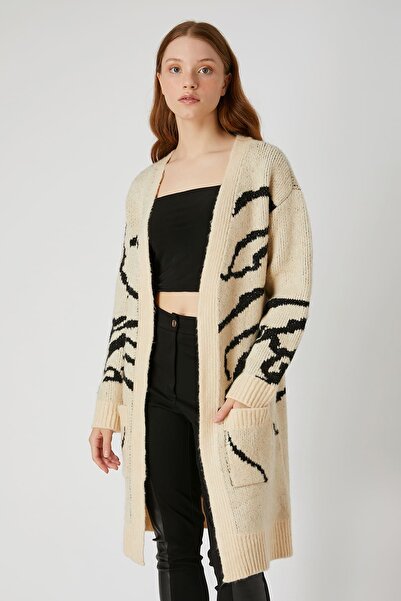 FEVER Kontrast jakarlı hırka