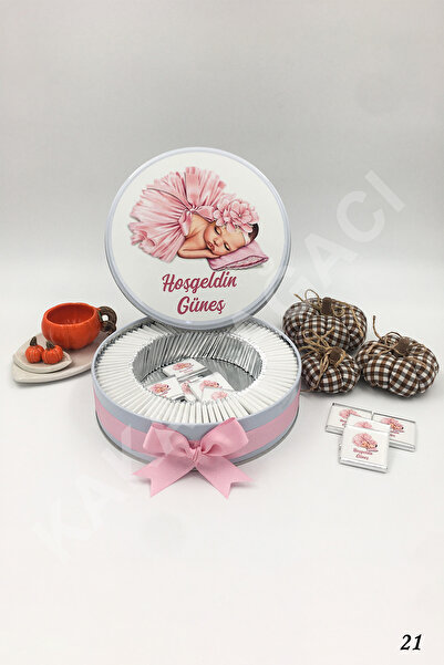 KAKAO AĞACI 150 Adet Uyuyan Kız Bebek Çikolatası