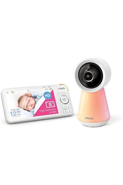 V-tech Akıllı WiFi 1080p Bebek Monitörü, 5 İnç LCD Ekran İki Yönlü Ses