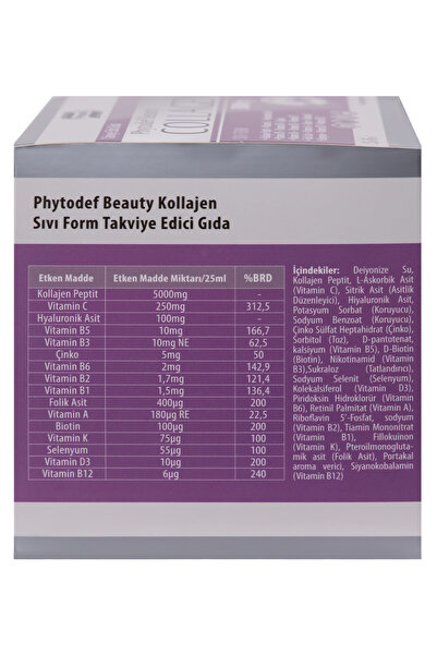 Phytodef Collagen Liquid Form - 25 ml - 16 Pieces X 2 Boxes