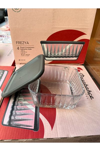 Paşabahçe Freesia Gray Covered 4-Piece Bowl Set 225Cc Original. Boxed