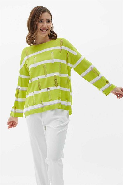 Two Mail Yellow Ripped Blouse
