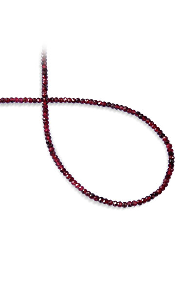 Uçar Doğaltaş Garnet Doğal Taş Rondela Kesim 2x3mm Dizi
