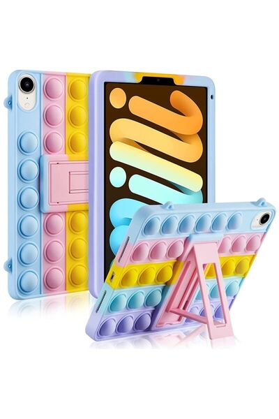 Fogy Apple Ipad Mini 7 Uyumlu Kılıf Popit Standlı Eğlenceli Çocuk Kılıfı