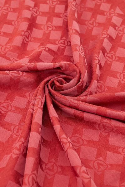 Valentino Orlandi Alia Series Brick Color Monogram Patterned Shawl