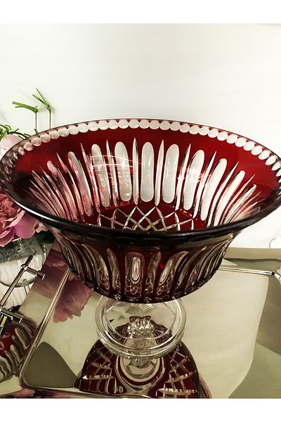 DECOSTYLE 27 cm Big Pedestal Fruit Mouth Cap - 25 cm Height