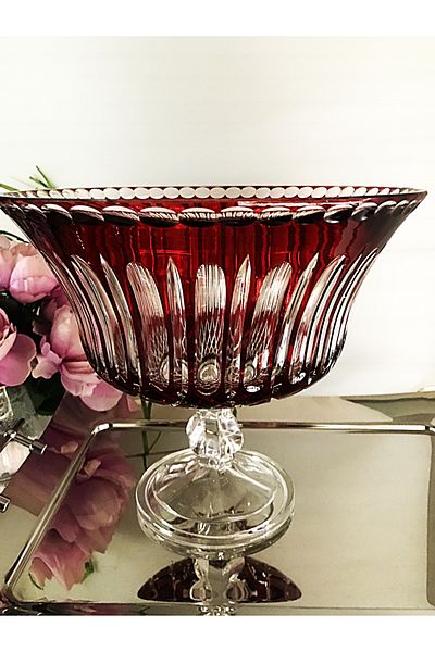 DECOSTYLE 27 cm Big Pedestal Fruit Mouth Cap - 25 cm Height