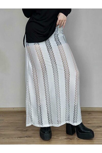 DEEP BEACH Ретро мереживна максі спідниця