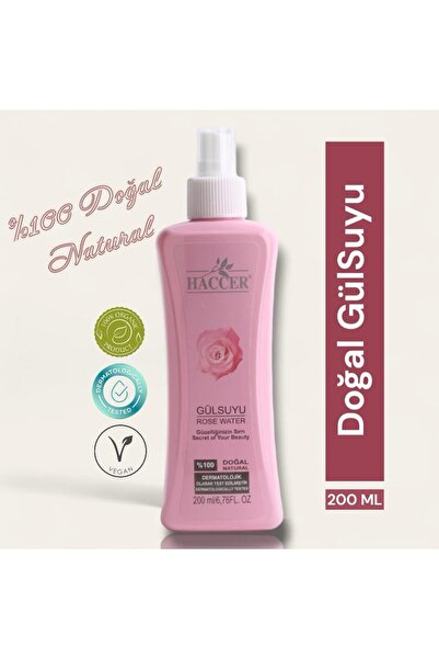 Haccer Doğal Gül Suyu Gözenek Sıkılaştırıcı Tonik
