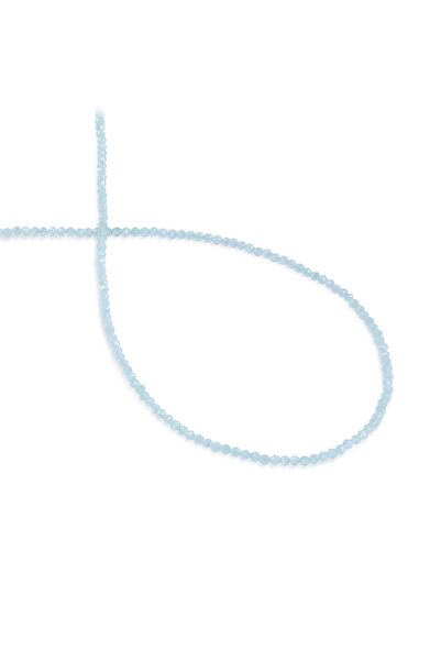 Uçar Doğaltaş Kedi Gözü Doğal Taş Su Mavisi Faset Kesim 2mm Dizi