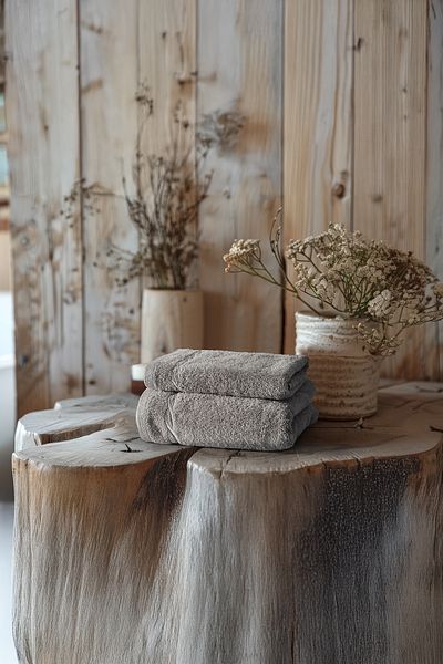 Doqu Home Gray Helena Bath Towel + Face Towel Set