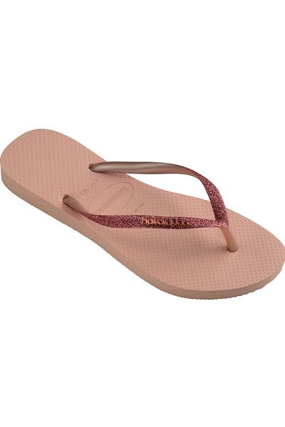 Havaianas Γυναικείες παντόφλες Slim Glitter Pink 2024