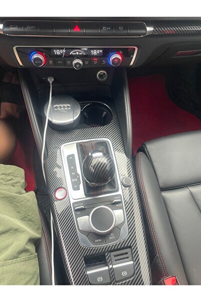 GCP German Car Parts Audi A3 8V Karbon Orta Konsol Çerçevesi - START STOP BUTONLU