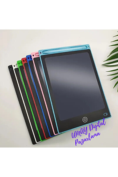 YAKUT 8,5 Inç Writing Silinebilen Lcd Grafik Dijital Kalemli Çizim Tableti (KIRMIZI)