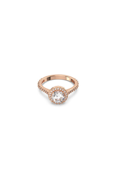 Swarovski Una Angelic Kokteyl Yüzüğü, Yuvarlak kesim, Pavé, Beyaz, Pembe altı...