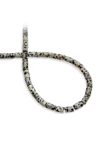 Uçar Doğaltaş Dalmaçyalı Jasper Doğal Taş Silindir Kesim 5x8mm Dizi