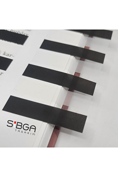 sibga tasarım Transparent Colored Post-It Note Paper - 200 Sheets Bookmark Sticker