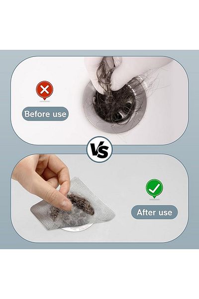 MAİN SHOP (40 Pieces) Adhesive Disposable Bathroom Drain Hair Hair Kitchen Sink Garbage Separation Strainer M-740