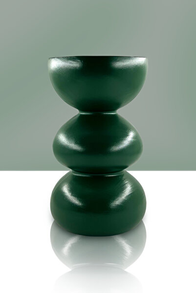 Genel Markalar Seramik Vazo - Dekoratif Ev Aksesuarı - Yeşil - 29cm * 17cm