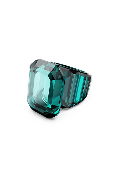 Swarovski Lucent Kokteyl Yüzüğü, Sekizgen kesim, Yeşil