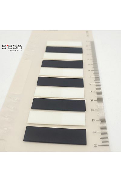 sibga tasarım Transparent Colored Post-It Note Paper - 200 Sheets Bookmark Sticker
