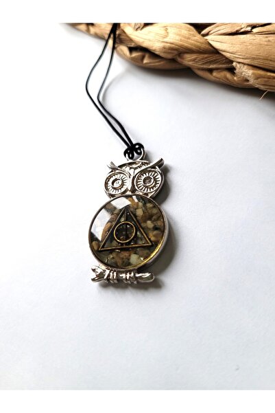 Tabiart Minimal Taş İçeren Harry Potter Baykuş Epoksi Kolye
