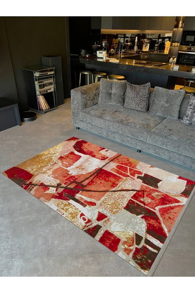 Rugs Modern Halı Barcelona Collection Multicolored Abstract Patterned Modern ...