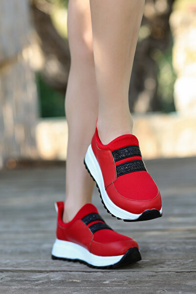 kajal ayakkabı DAİSY Taş Lastik Detay Gündelik Ayakkabı