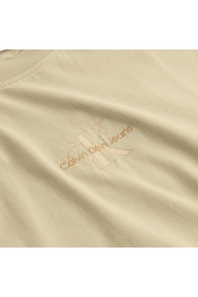 Calvin Klein Logo Embroidered Crew Neck T-Shirt