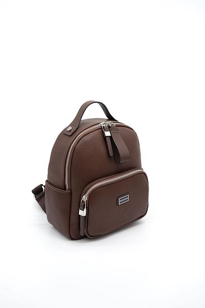 Silver Polo Γυναικείο σακίδιο πλάτης Silver & Polo Brown - Brown SP1130