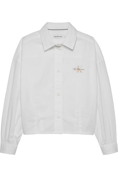 Calvin Klein Logo Printed Puff Sleeves Shirt