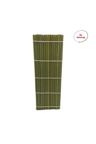 Genel Markalar M0029B Yeşil Bambu Sushi Mat Sushi Sarma Hasırı 24 Cm