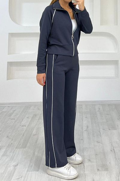 fiolin Set de trening cu dungi din material modal