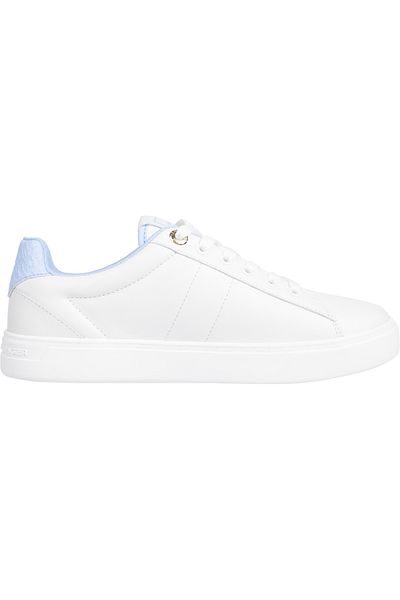 Tommy Hilfiger Essential TH Monogram Plaque Leather Trainers