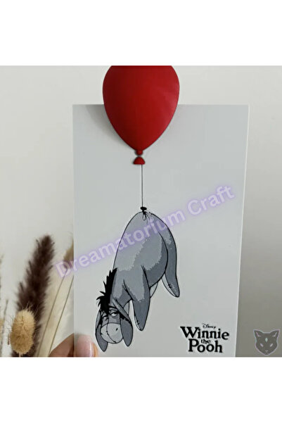 Dreamatorium Craft Winnie The Pooh’un Melankolik Dostu Eşek Iyor 3 Boyutlu Dekoratif Tablo 22 Cm