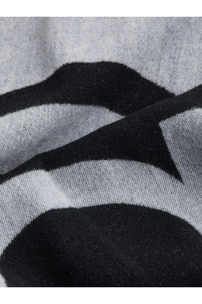 Calvin Klein Printed Fringed Hem Scarf