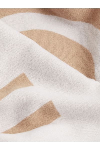 Calvin Klein Printed Fringed Hem Scarf