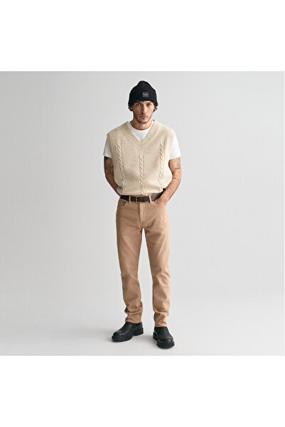 Gant Erkek Kahverengi Regular Fit Pantolon