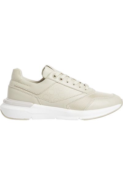 Calvin Klein Monogram Detail Lace-Up Sneakers