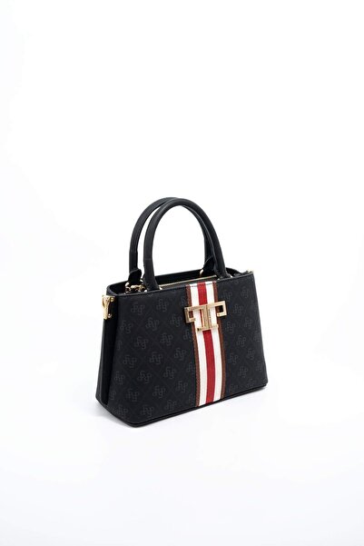 Silver Polo Silver & Polo Black Sp987 Women's Handbag