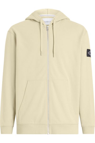 Calvin Klein Logo Badge Detail Hooded Zipper Jacket