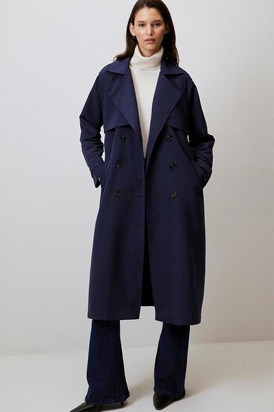 Touché Privé APOLET DETAILED WAIST BOWLED TRENCHCOT